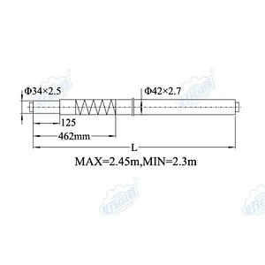 04198 Curtain side truck spring loaded shoring bar
