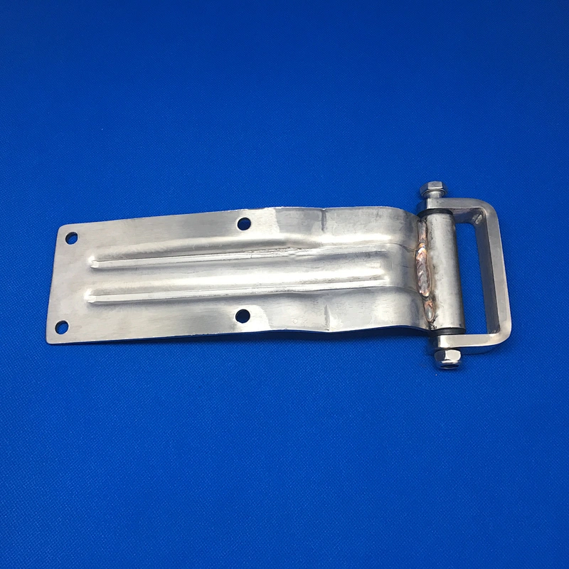 01116 Semi trailer truck dump body container door side rear hinge