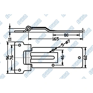 Enclosed cargo trailer doors parts rear side door hinges 01167