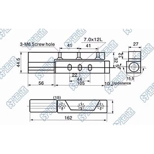 09108 Refrigerated van height adjustable reefer hinge