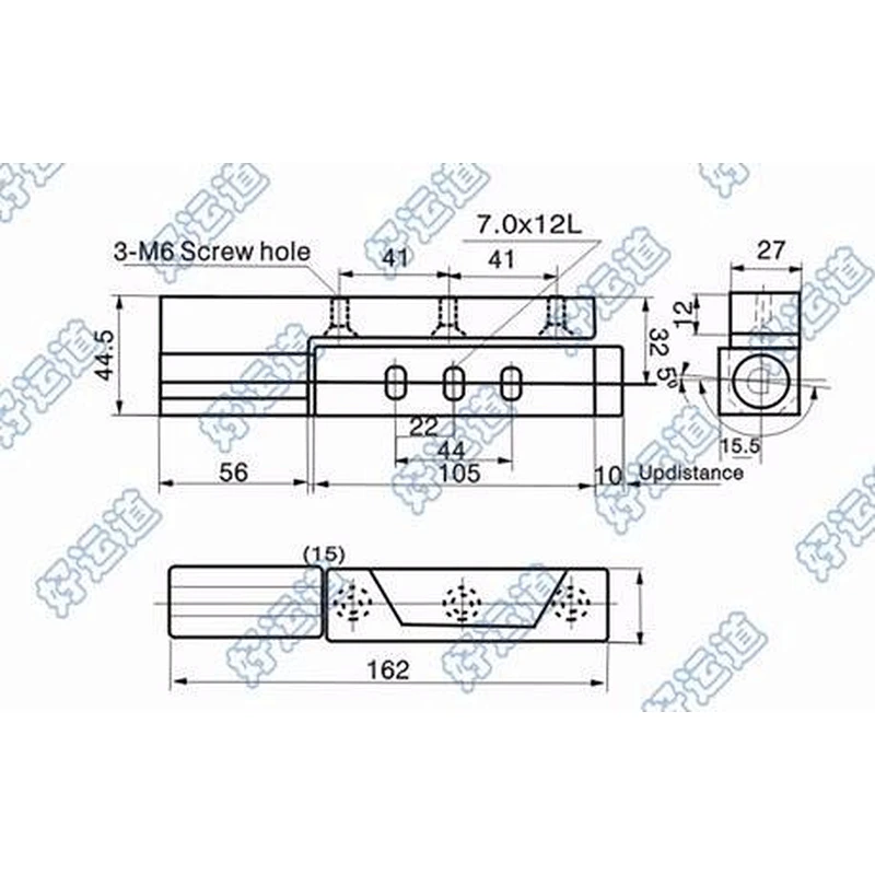 09108 Refrigerated van height adjustable reefer hinge