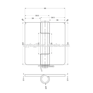 01525 hinges trailer body parts,semi-trailer fastener
