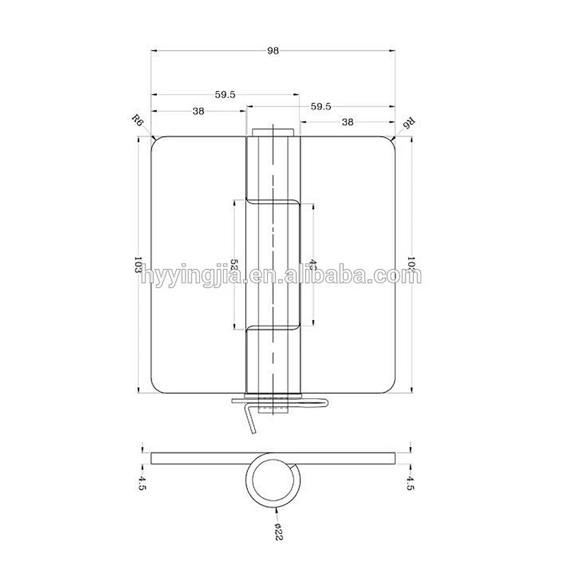 01525 hinges trailer body parts,semi-trailer fastener