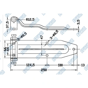 Steel Truck Trailer Cabinet Door Hinge, Refrigerated truck ventilation door hinge