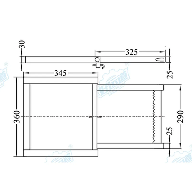 Folding square step for truck trailers coach bus van 08605