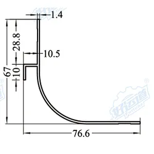 05116 Angle corner protector / Aluminum profile rail for refrigerated truck / Truck body Aluminum angle