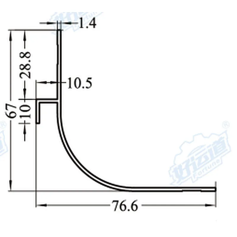 05116 Angle corner protector / Aluminum profile rail for refrigerated truck / Truck body Aluminum angle