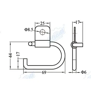 04411 Stainless steel wire rope fittings lashing ring