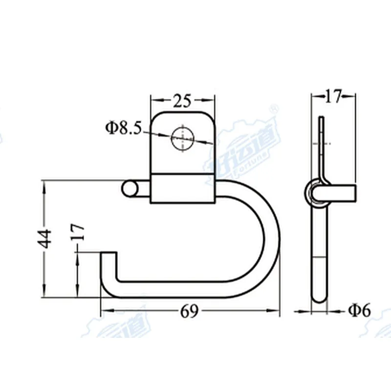 04411 Stainless steel wire rope fittings lashing ring