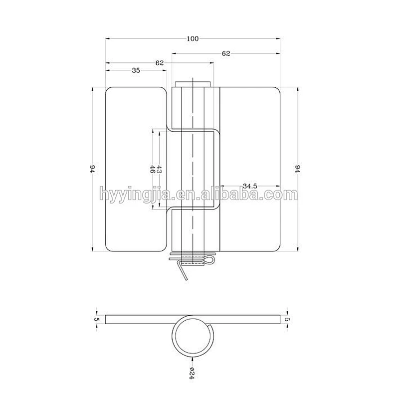 01524 hinges truck,trailer,van door hinges