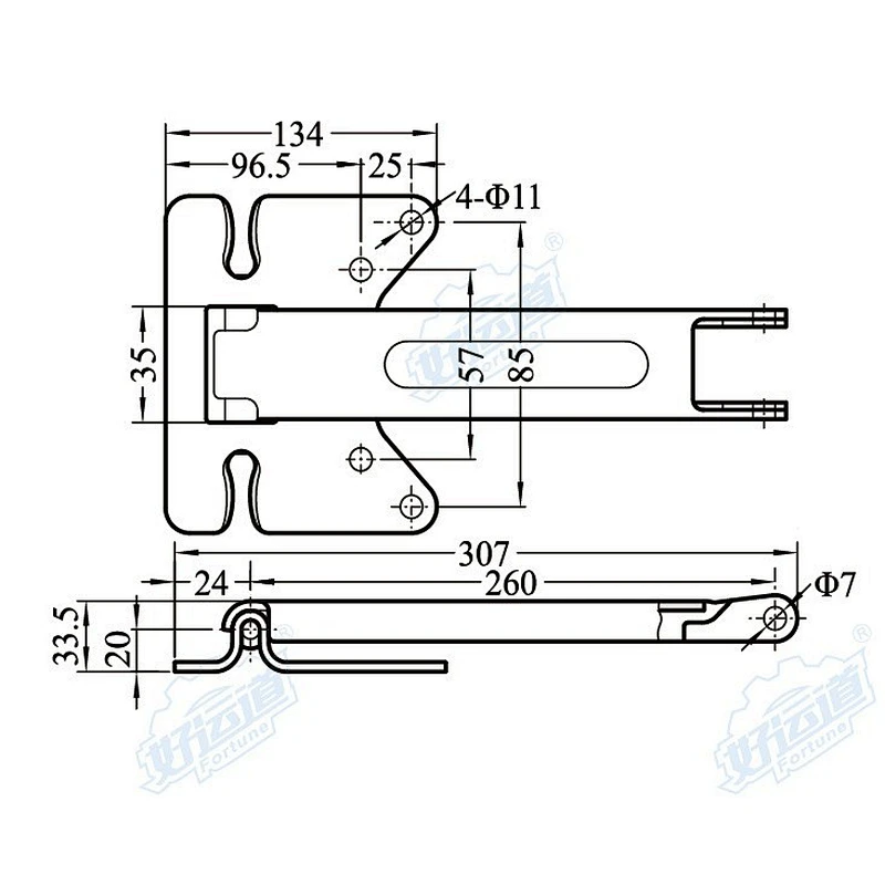 Tail lift gate set for container parts wing truck 08135