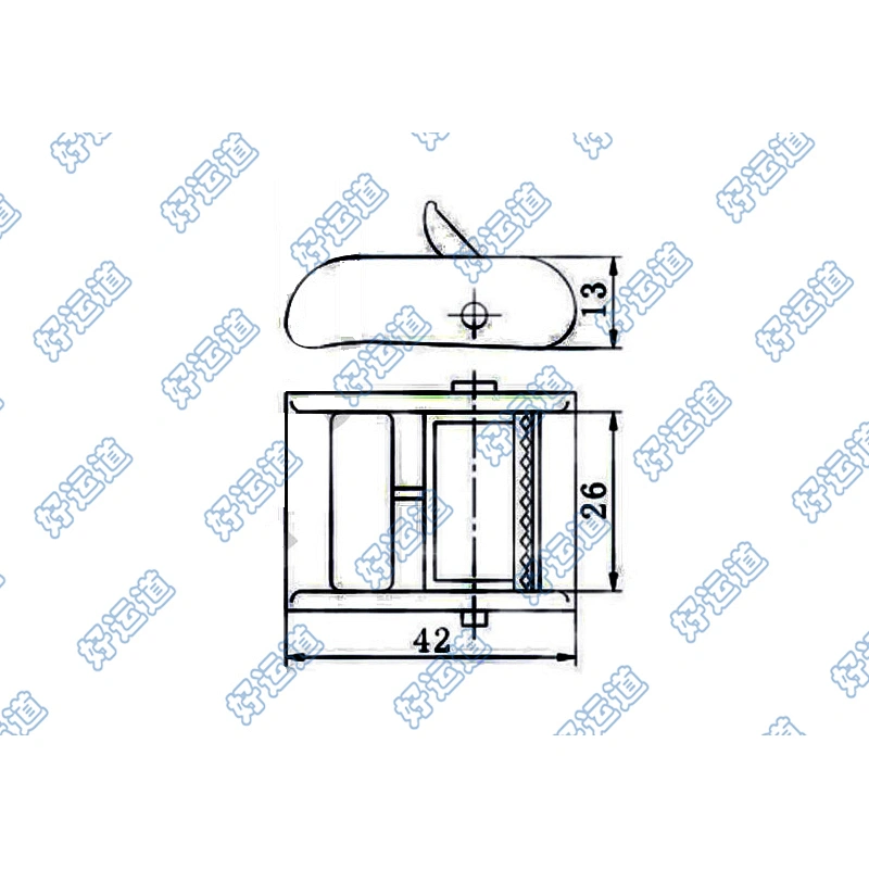 04600 Ratchet tie down zinc alloy cam buckle 1 inch