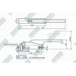 09110 Refrigerator van truck door locks container parts latch locks