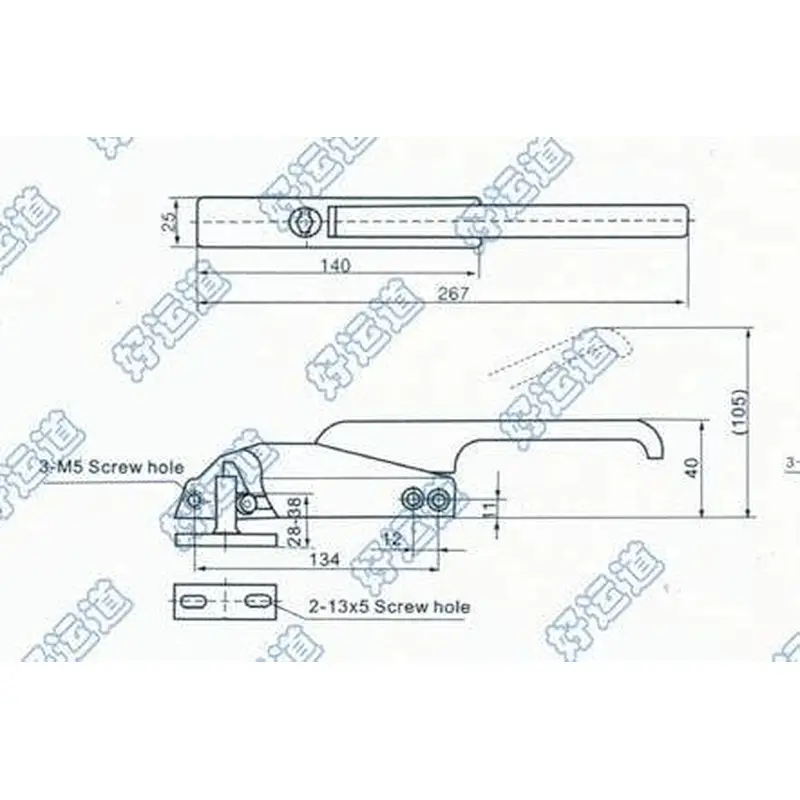 09110 Refrigerator van truck door locks container parts latch locks
