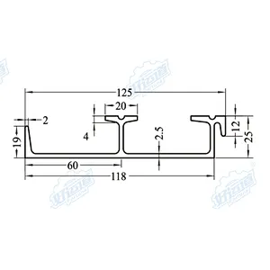 Aluminum live floor trailers parts 09205