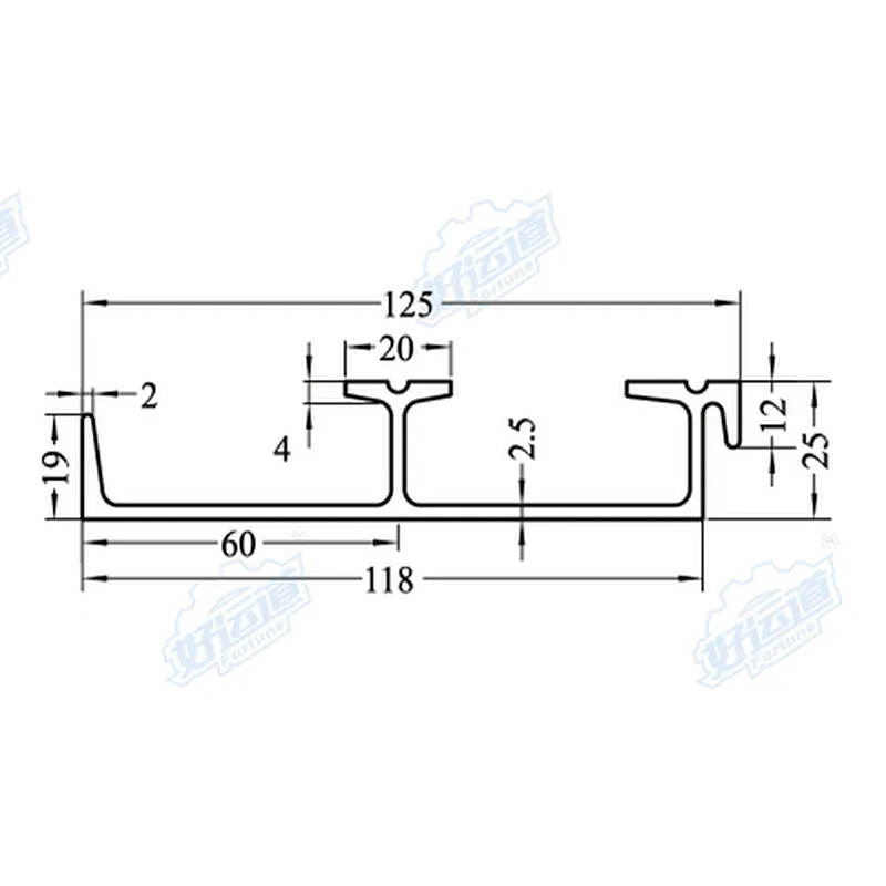Aluminum live floor trailers parts 09205