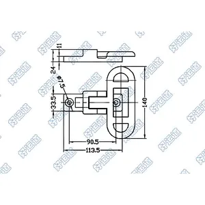 Steel folding step for truck car with mounting hardware 08609