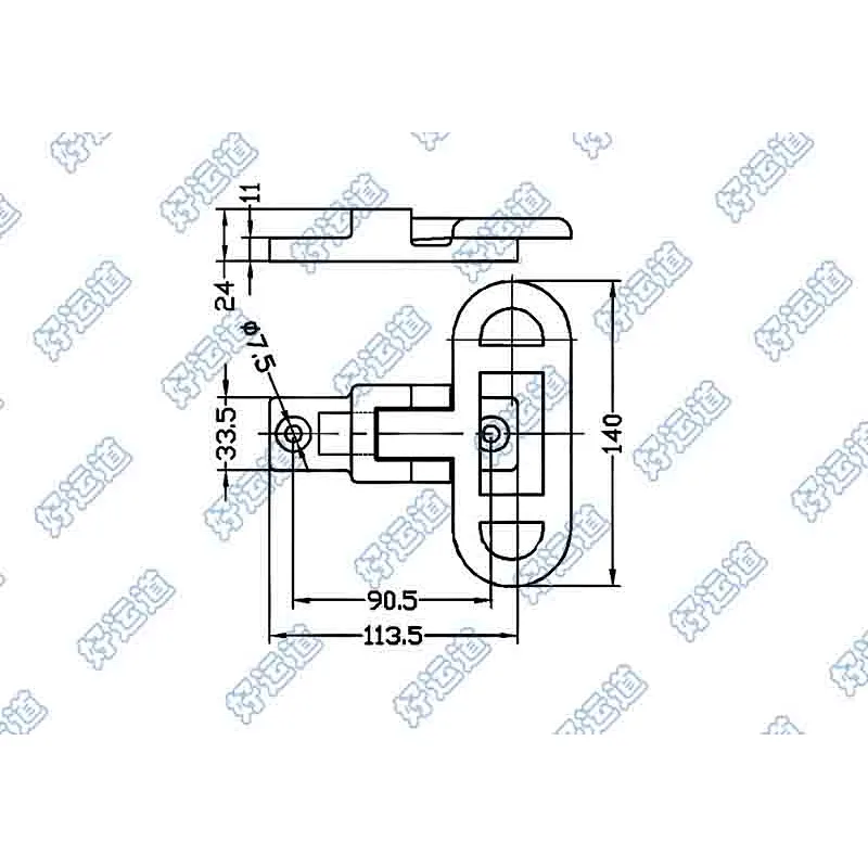 Steel folding step for truck car with mounting hardware 08609