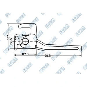 03218/03219 Truck steel dropside latch