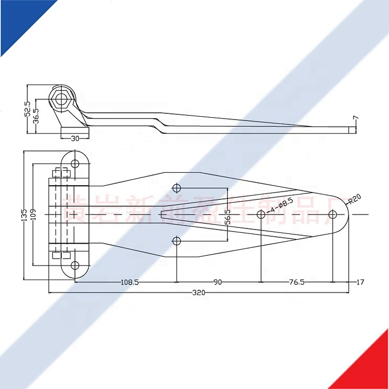 01118 Truck adjustable door hinges trailer accessory
