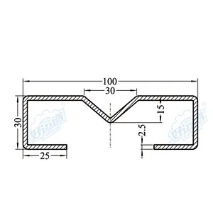 05414 Grade Aluminum profile/Aluminum profile for glass/Aluminum profile accessory