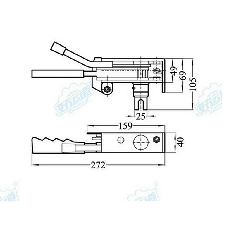 Curtainside Tensioner Right Side Truck Curtain Ratchet