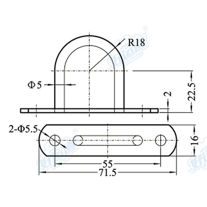 04356 Truck and trailer Rope Eyedolt elastic rope hook