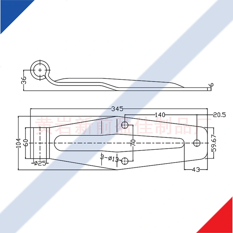 01119 Van hinge for truck trailer body parts