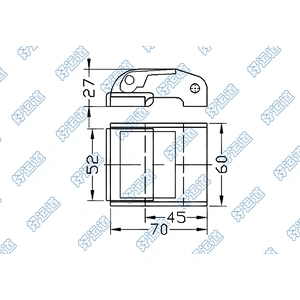Cast steel press release cam buckle 2 inch
