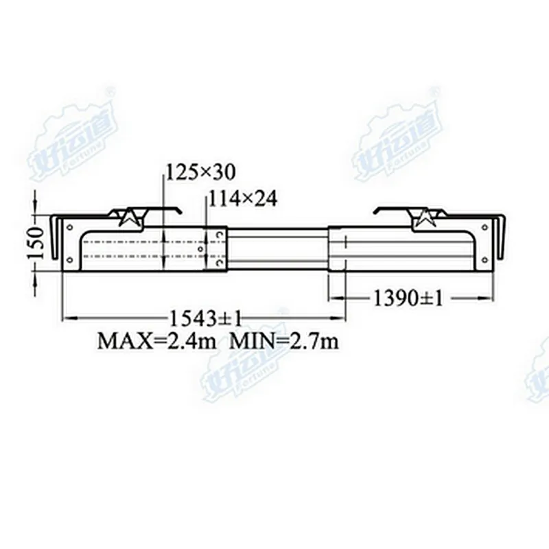 04203 Decking Beam of truck body part Cargo Shoring Bar