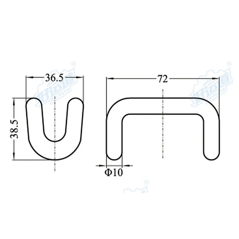 04310 Locking over center buckle claw hook for ratchet strap