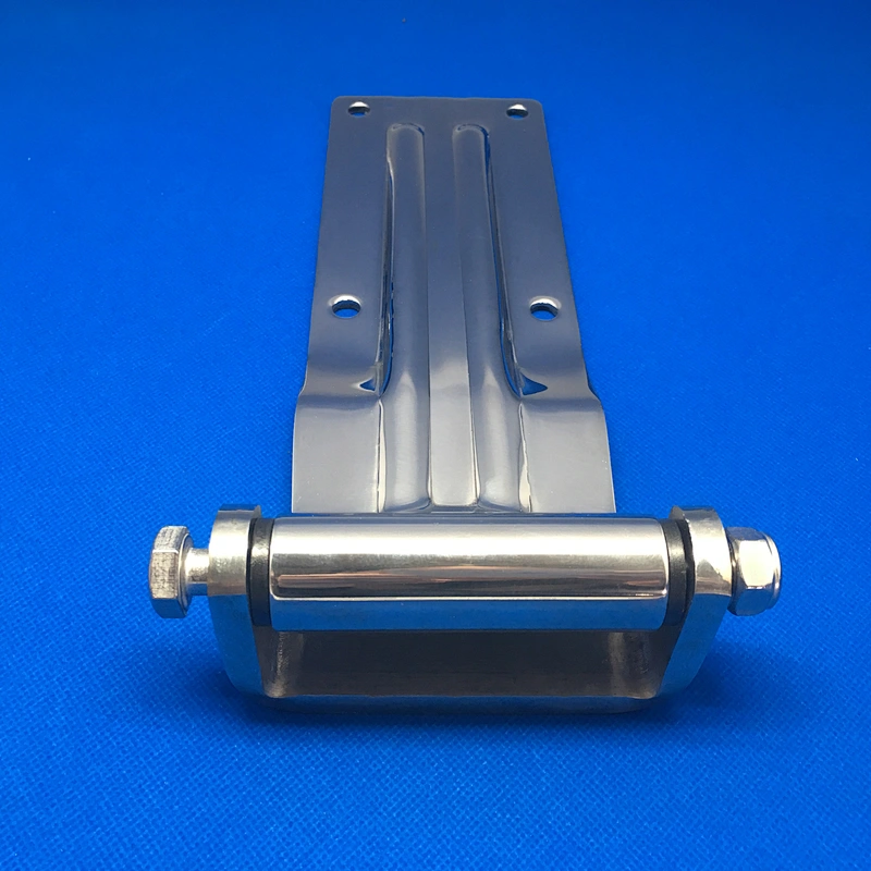 01116 Semi trailer truck dump body container door side rear hinge