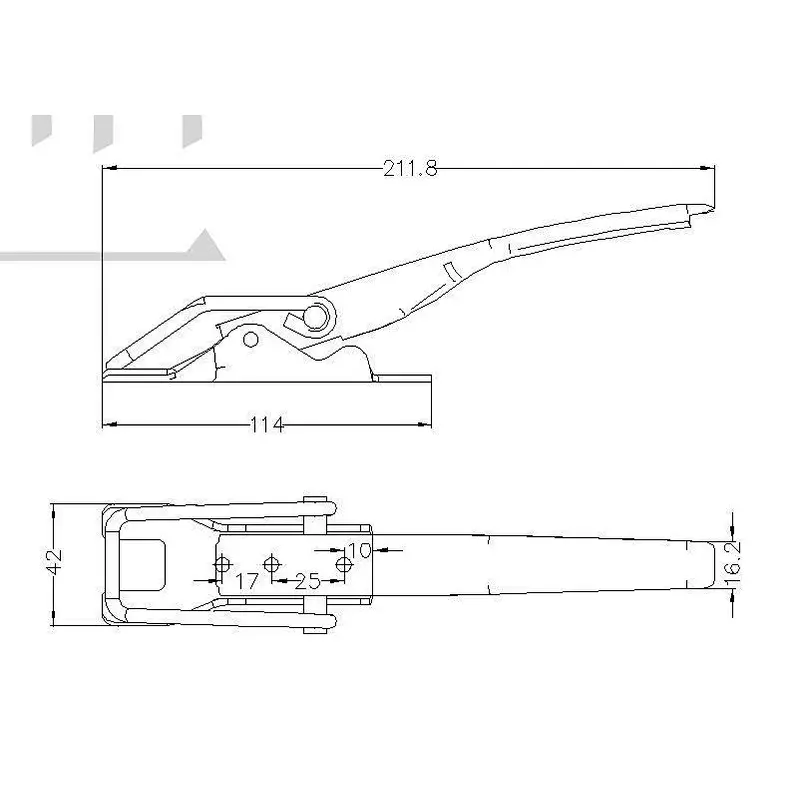 Van trailer parts over center tailboard fastener 03196