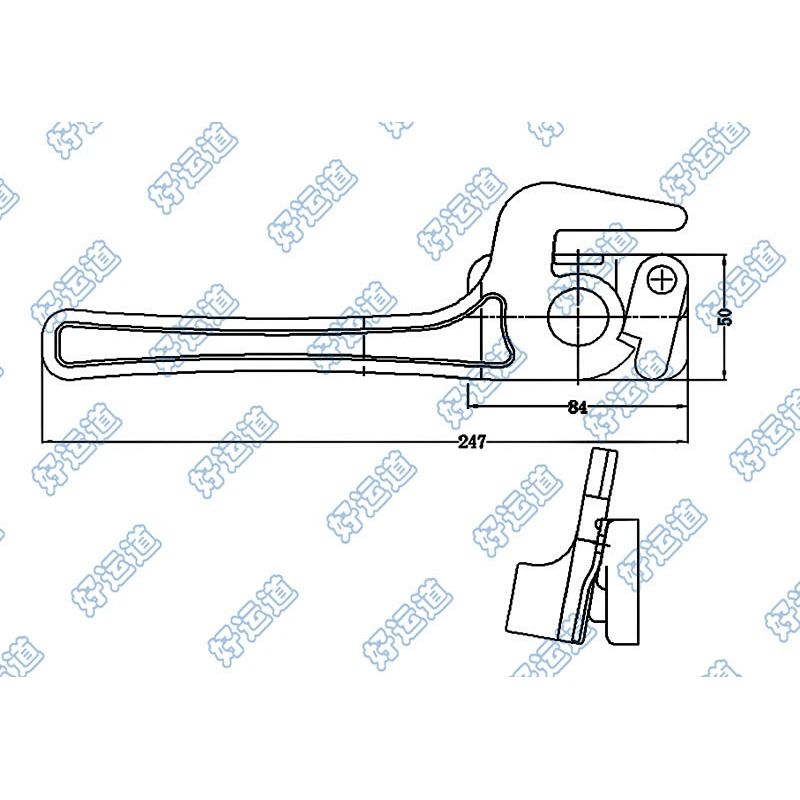 Dropside tailboard fastener for auto truck body