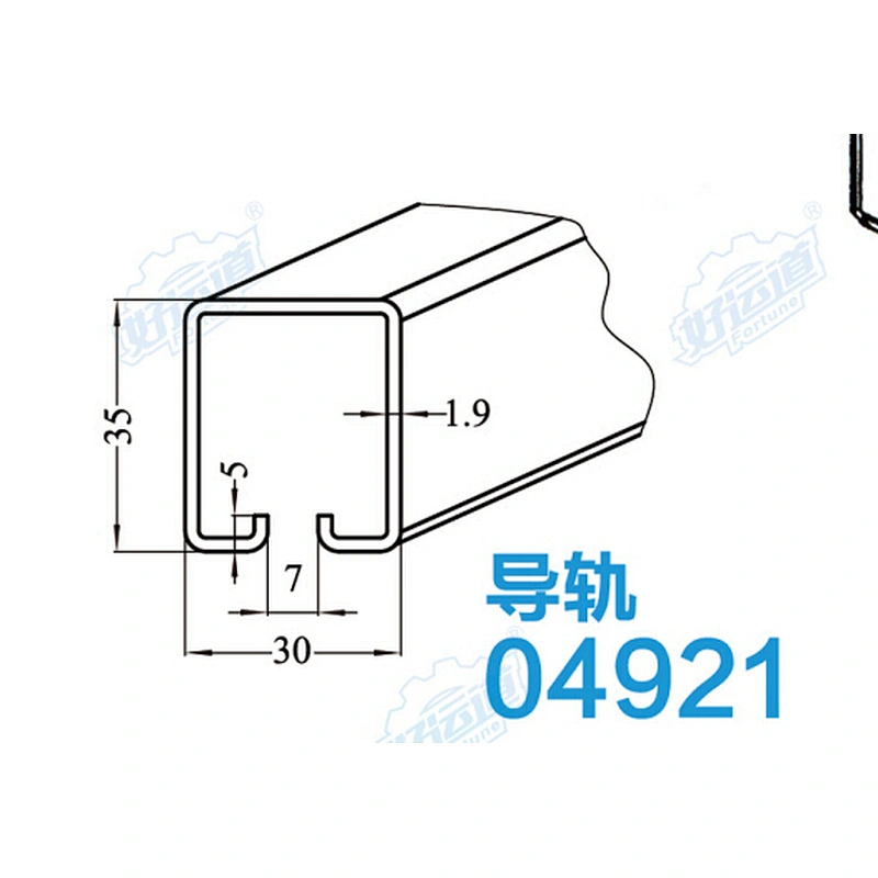 Heavy duty steel track for overhead system