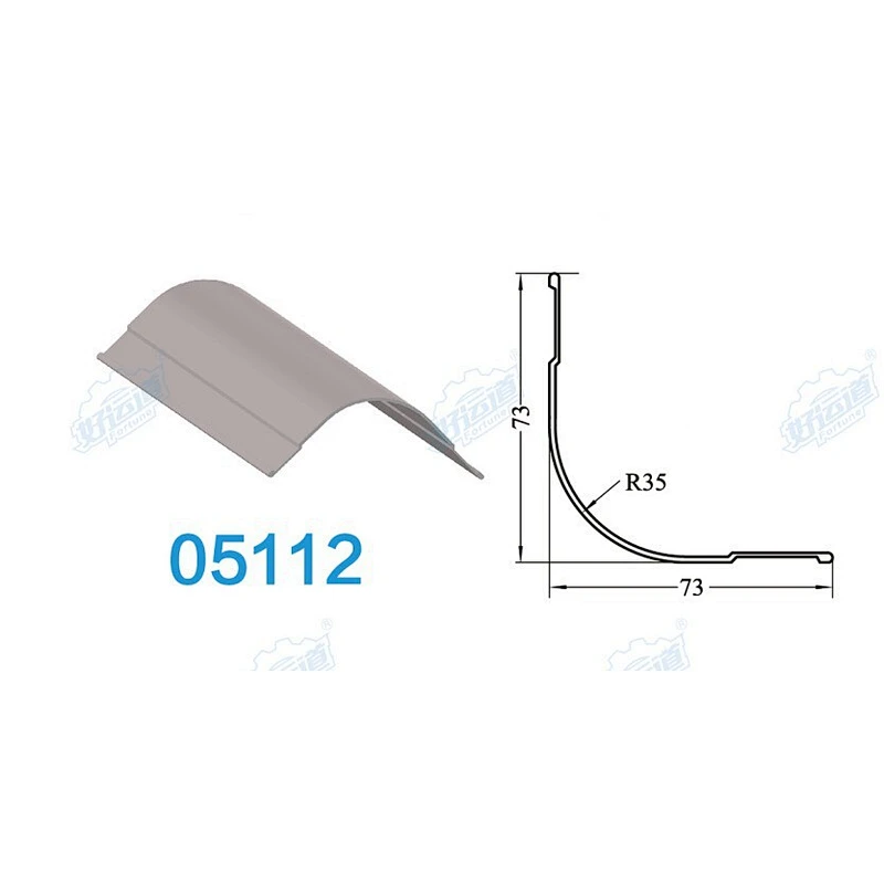 05112 Trailer body outside aluminum corners profile