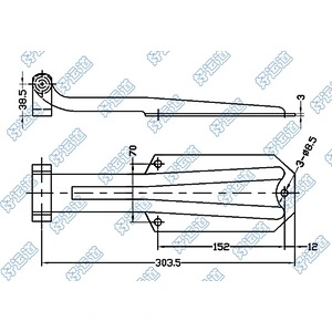 Truck door hinge mirror mount, Chevy truck door hinge repair