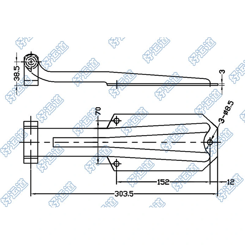 Truck door hinge mirror mount, Chevy truck door hinge repair