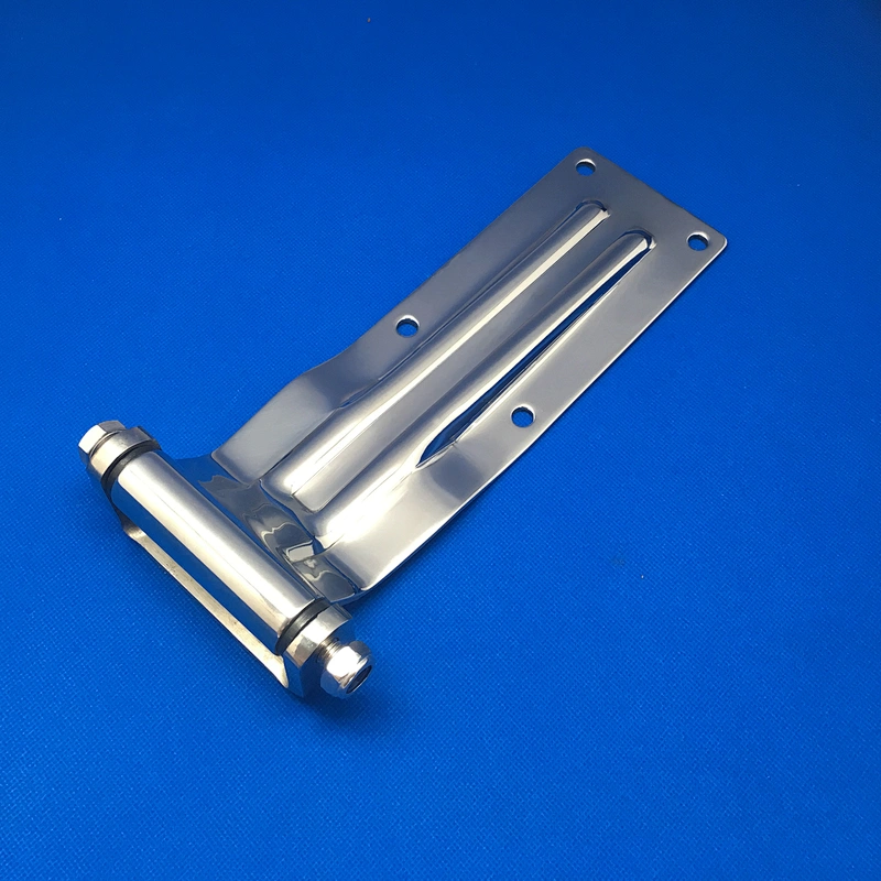01116 Semi trailer truck dump body container door side rear hinge