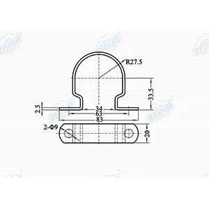 69022 steel truck cable hoop