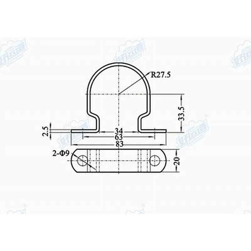 69022 steel truck cable hoop