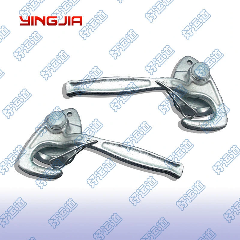 Spring loaded dropside latch for truck body parts
