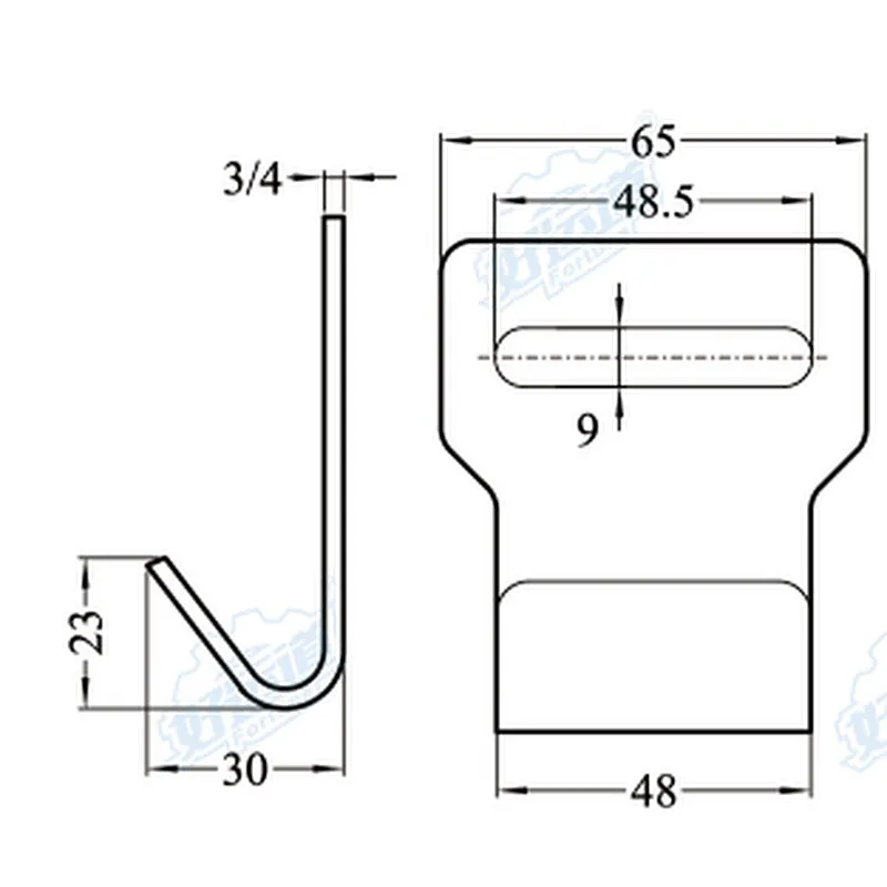 04323 China steel snap hooks