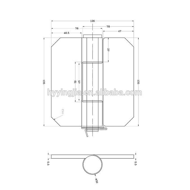 01506 trailer,truck,van body hinges with high quality