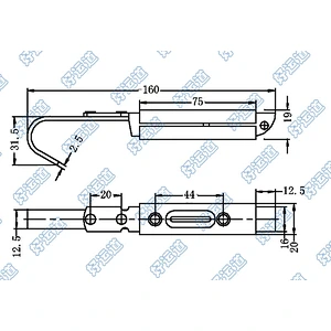 RV Compartment Door Slam Latch Sping Bolt Latch 03198