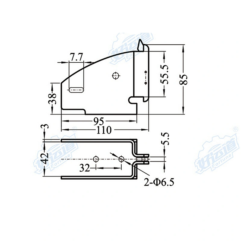 04308 Container trailer parts Track fittings & Accessories