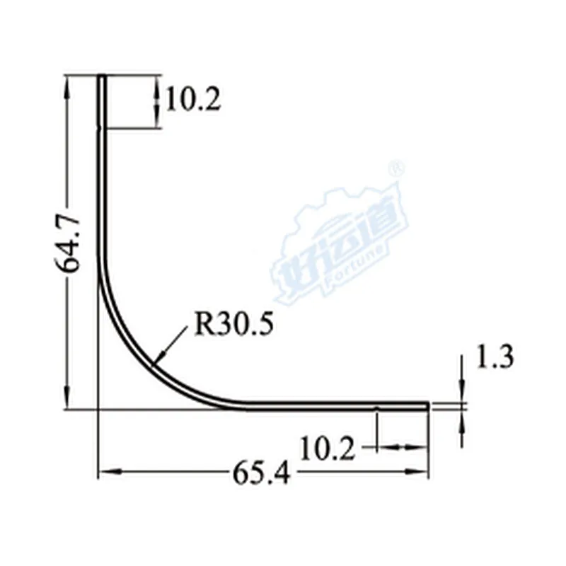 05113 Aluminium profile for heavy truck and container