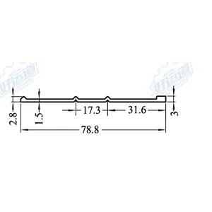 05123 Angle corner protector Aluminium profile for heavy truck and container