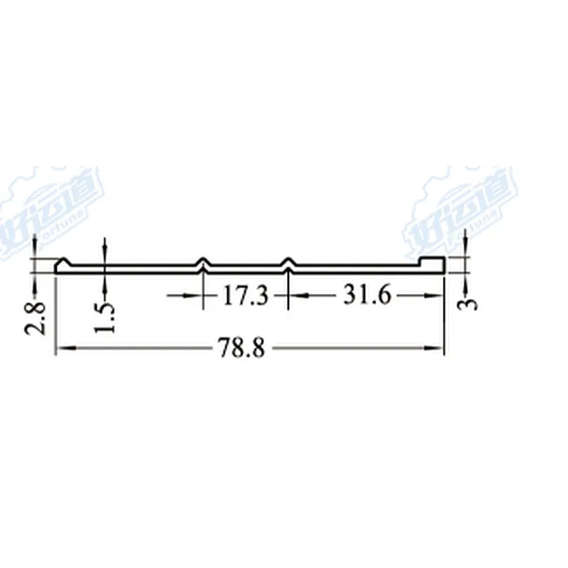 05123 Angle corner protector Aluminium profile for heavy truck and container