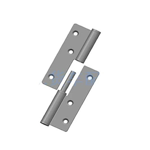 Utility truck door lock, Stainless steel outwards opening hinge